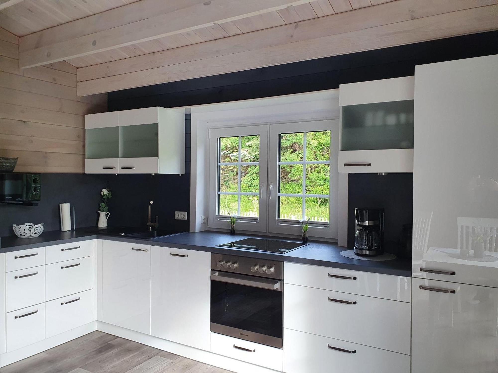 Idyllisches-Blockbohlenhaus-Mit-Eigenem-Garten-Und-Sauna-Zum-Wohlfuehlen Martensrade Εξωτερικό φωτογραφία